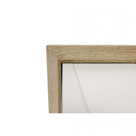 Măsuţă de cafea MZ17, alb / stejar grand, LEON [10]