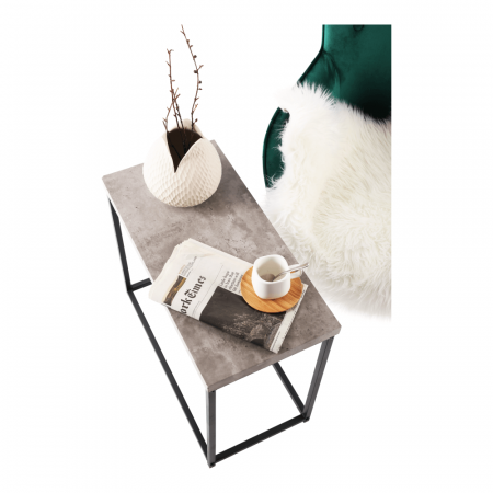Măsuţă de cafea, negru/carbon, TENDER [12]