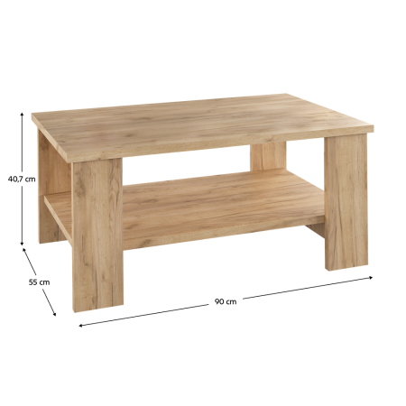 Măsuţa de cafea, stejar artisan, BERNARDO [3]