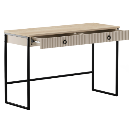 Măsuţă de toaletă, gri-maroniu Taupe/stejar silverjack, DOMCA 2S [2]