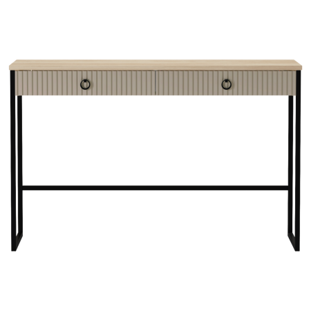 Măsuţă de toaletă, gri-maroniu Taupe/stejar silverjack, DOMCA 2S [1]