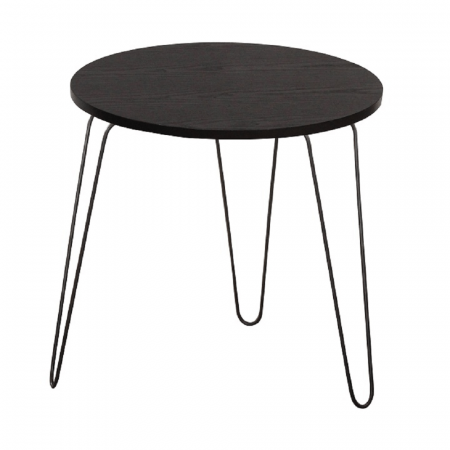 Living - Măsuţă portabilă, stejar negru/negru, RONIN