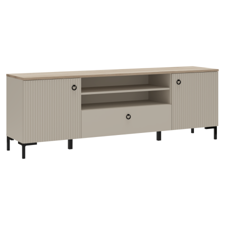 Toate Produsele - Măsuţă TV, gri Taupe/stejar silverjack, DOMCA 2D1S