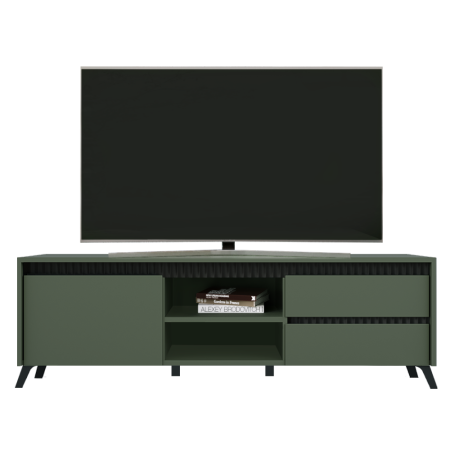 Măsuţă TV, verde smoke/negru, LONGY RTV1K2So [1]