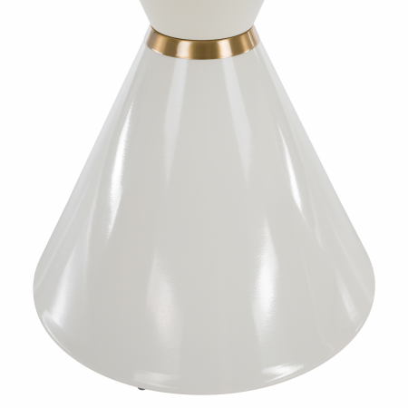 Măsuţe de cafea, set de 2, marmură albă/albă/auriu, metal, MABUZ NEW [4]