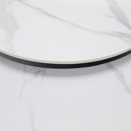 Măsuţe de cafea, set de 2, marmură albă/negru, LASTRO NEW [8]