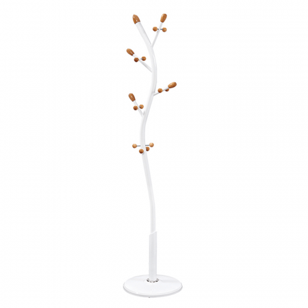 Mobilier Hol/Cuiere - Metalic cuier, alb, SADIK