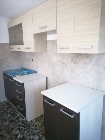 Mobilier bucătărie, stejar gri deschis/stejar închis, 240 cm , Bortis Impex [4]