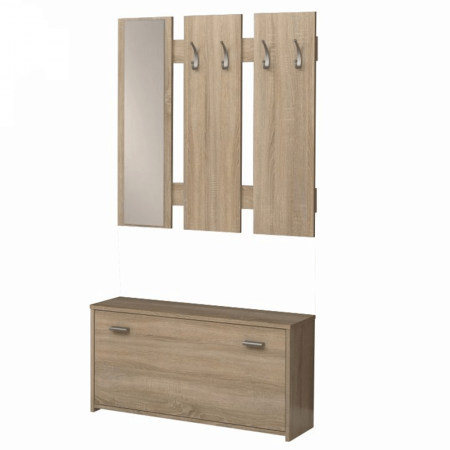 Pantofare Hol - Mobilier pentru hol, stejar sonoma, ladă 03 NEW