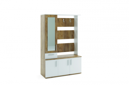 Mobilier set hol ,modern , stejar country grey , Bortis Impex [2]
