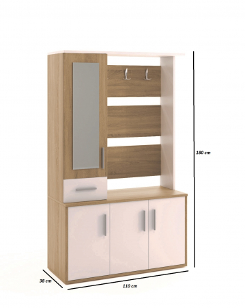 Mobilier set hol ,modern , stejar country grey , Bortis Impex [1]