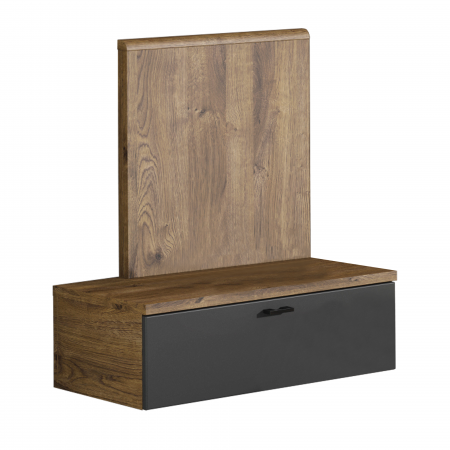 Noptiere dormitor - Noptieră, stejar ribeck/grafit închis, ARMENY 8XX3AT1L