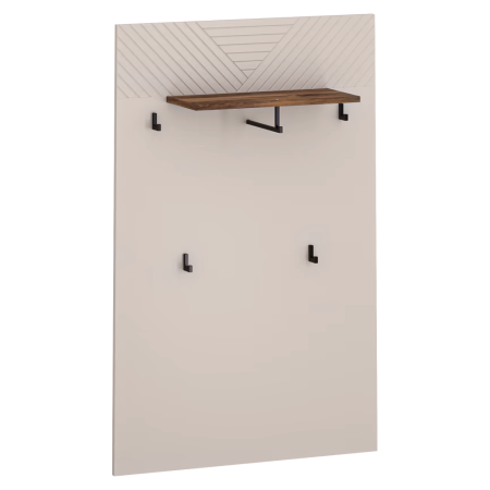 Mobilier Hol/Cuiere - Panou cu cuiere 80, caşmir/stejar castello, EYCO