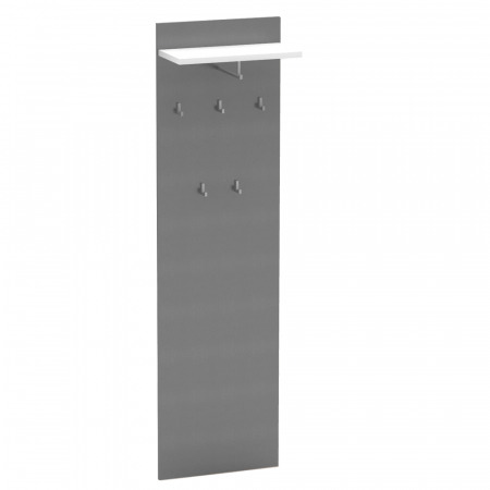 Mobilier Hol/Cuiere - Panou cu umeraş, grafit /alb , RIOMA NEW TYP 19