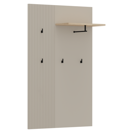 Mobilier Hol/Cuiere - Panou de cuiere 85, gri Taupe/stejar silverjack, DOMCA