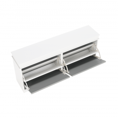 Pantofar, 2 compartimente, alb/gri, SEBER TYP 4 [3]