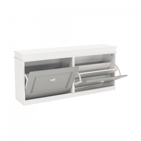 Pantofar, 2 compartimente, alb/gri, SEBER TYP 4 [7]