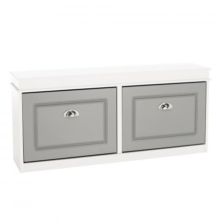 Pantofare Hol - Pantofar, 2 compartimente, alb/gri, SEBER TYP 4
