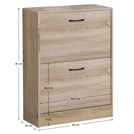 Pantofar, 2 rânduri, stejar, BOTNIX [7]