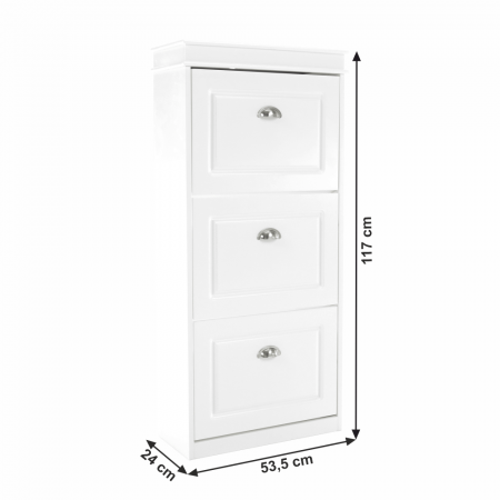 Pantofar, 3 compartimente, alb, SEBER TYP 2 [18]