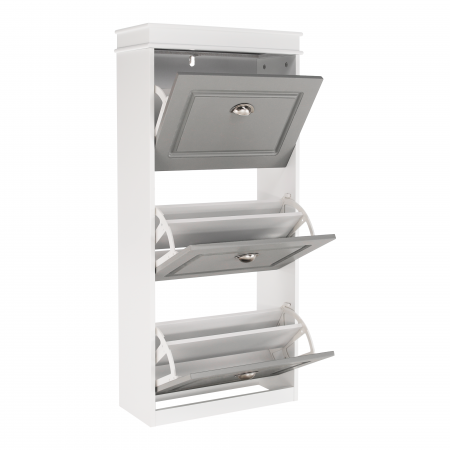 Pantofar, 3 compartimente, gri/alb, SEBER TYP 2 [13]