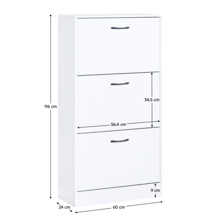 Pantofar, 3 rânduri, alb, BOTORIA [4]