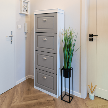 Pantofar, 4 compartimente, alb/gri, SEBER TYP 3 [5]