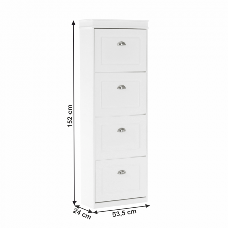 Pantofar, 4 compartimente, alb, SEBER TYP 3 [11]