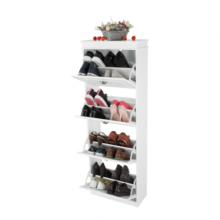 Pantofar, 4 compartimente, alb, SEBER TYP 3 [20]