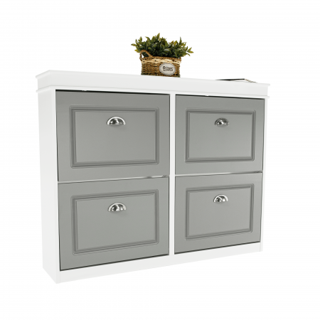 Pantofar, 4 compartimente, gri/alb, SEBER TYP 5 [8]