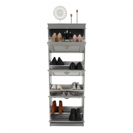 Pantofar, 4 compartimente, gri, SEBER TYP 3 [9]