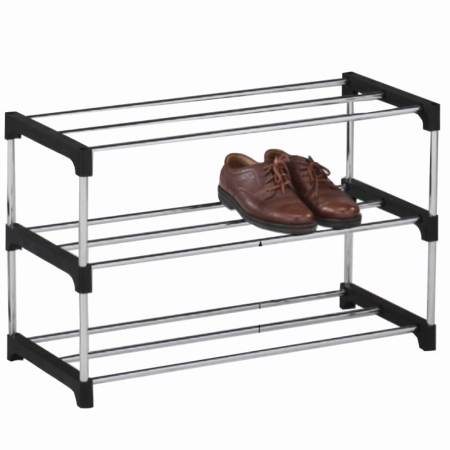 Pantofare Hol - Pantofar, crom/negru, MONTEGO