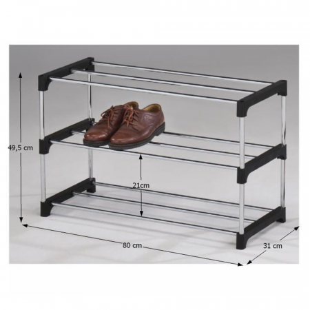 Pantofar, crom/negru, MONTEGO [2]