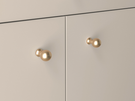 Pantofar/dulap pantofi hol, cu 2 usi  si sertar,bej crem casmir, pal+mdf casmir , 98x68x34 cm, usa mdf cu model riflaj, picioare negre, butoni auriu, Bortis [5]