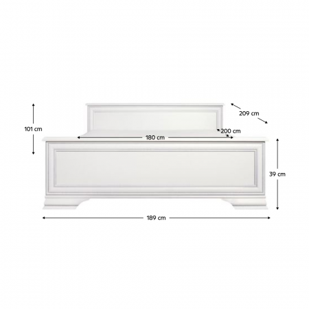 Pat, 180x200, alb alpin, KENTAK [2]