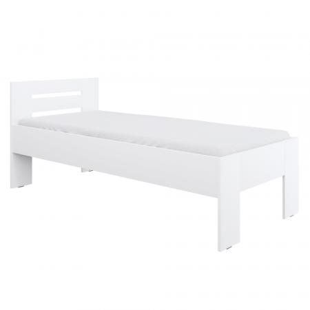Paturi pentru copii - Pat, 90x200, alb, BASIS