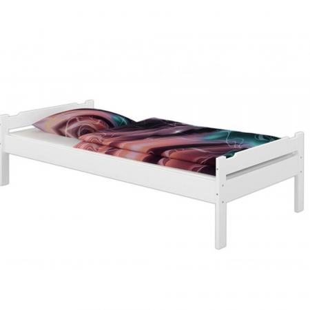 Paturi lemn & pal - Pat, alb, 90x200, LIVIO