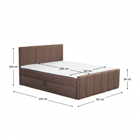 Pat boxspring, 160x200, maro, STAR [1]