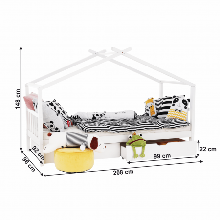 Pat cu 2 recipiente, alb, ELISIA [2]