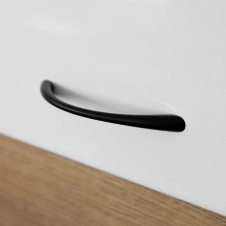 Pat cu extensie, 160x200, alb luciu înalt HG, MILAGA [10]