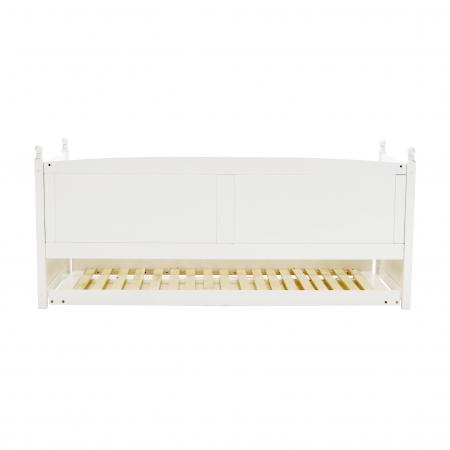 Pat cu pat suplimentar, lemn de pin, alb, 90x200, GLAMIS [13]