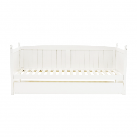 Pat cu pat suplimentar, lemn de pin, alb, 90x200, GLAMIS [17]