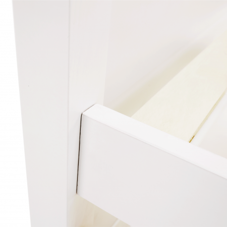 Pat cu pat suplimentar, lemn de pin, alb, 90x200, GLAMIS [4]