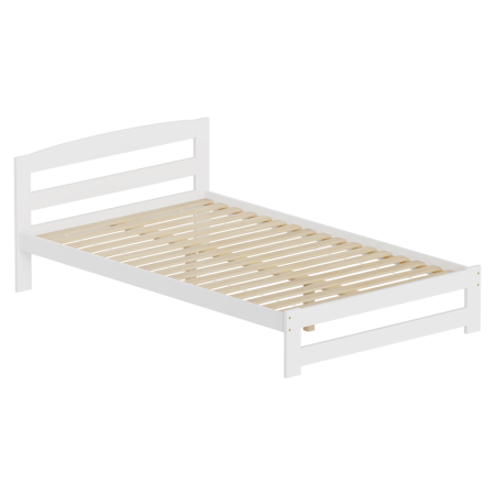 Pat cu somieră, alb, 120x200, AZRA [2]