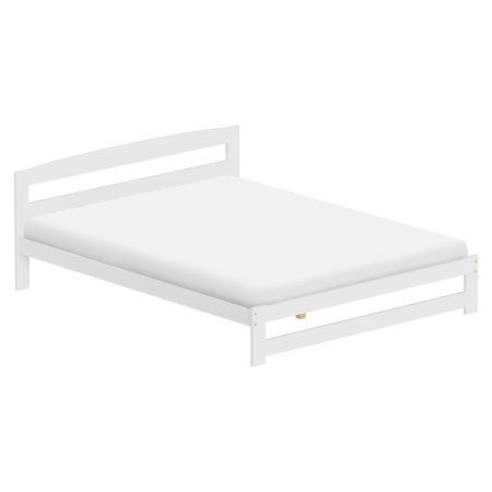 Pat cu somieră, alb, 160x200, AZRA [1]