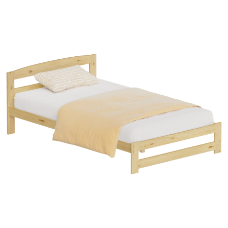 Toate Produsele - Pat cu somieră, natural, 120x200, AZRA