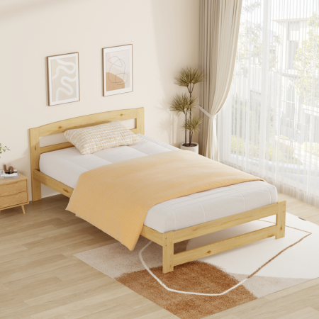 Pat cu somieră, natural, 120x200, AZRA [5]