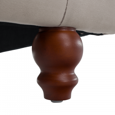 Pat cu spaţiu de depozitare, 180x200, gri-maroniu, ţesătură Taupe Velvet, BARETO [18]