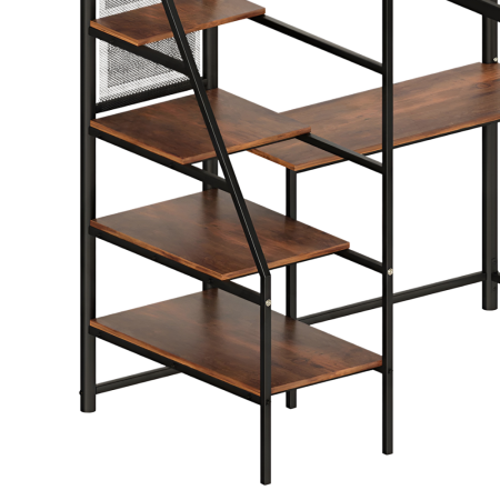 Pat înălţat cu barieră, 90x200, alb, NIVEN [2]