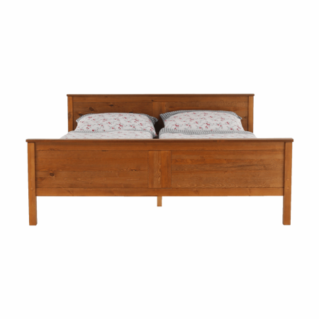 Pat, lemn de pin culoare de stejar, 160x200, PROVO NEW [4]